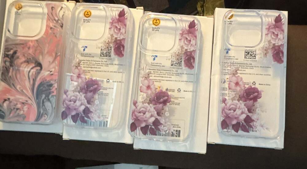 New Unopened iPhone Case Bundle – 6 Cases – Floral & Marble Designs - Picture 4 of 5